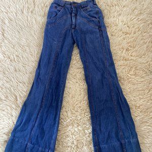Bellbottom Vintage Blue Jeans